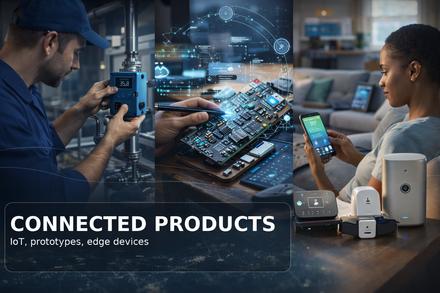 Connected products, embedded systems and IoT engineering